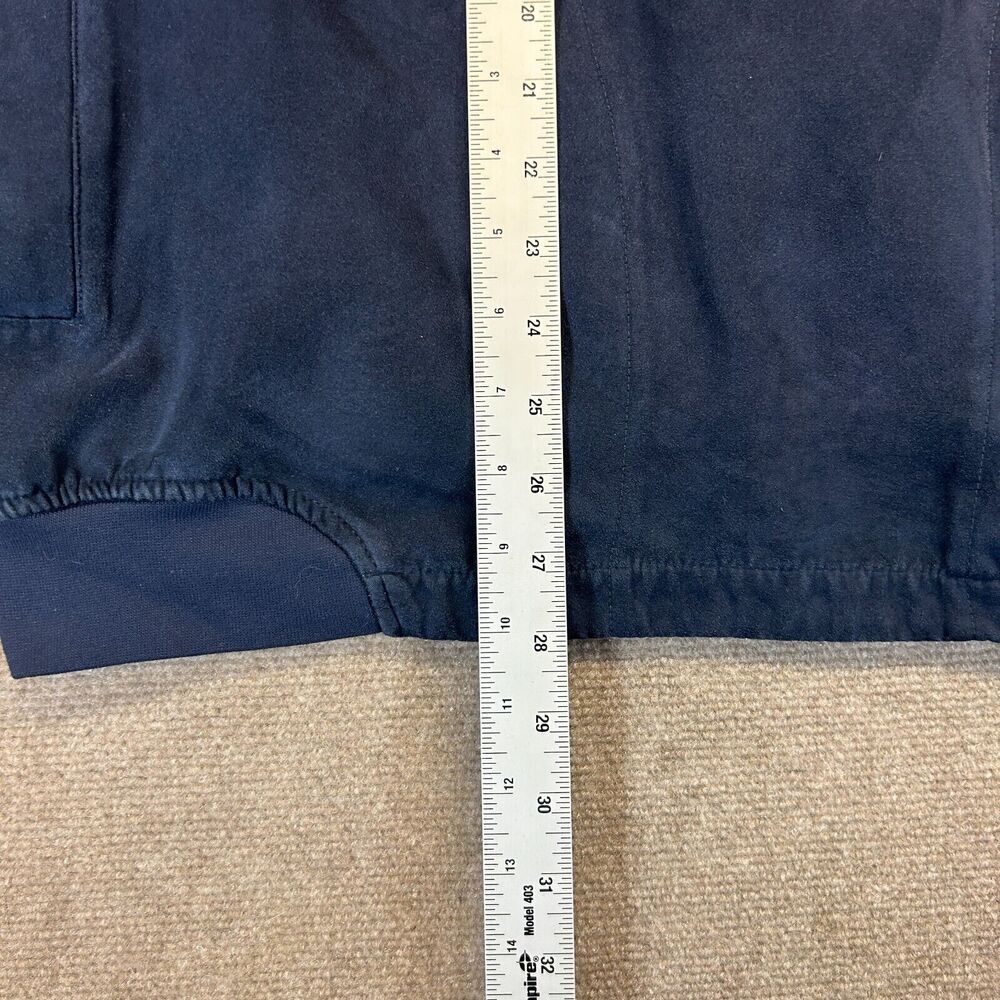 Zero Restriction Micro Suede Jacket Mens XL Pullover Golf Navy Vista Valley Logo - Picture 10 of 14